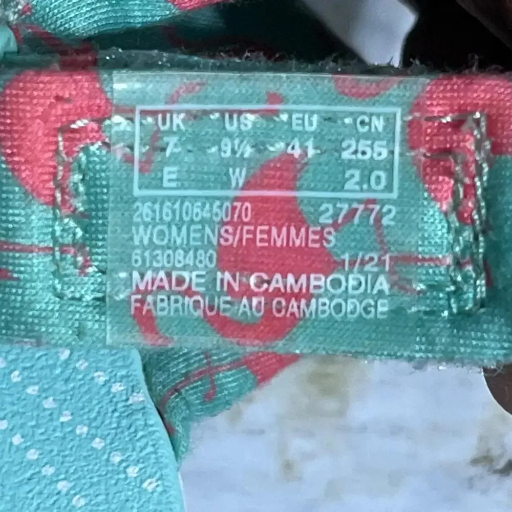 Clarks Arla Nicole Women's Size 9.5 Wide Shoes Green Comfort Slingback Sandals - Picture 10 of 12